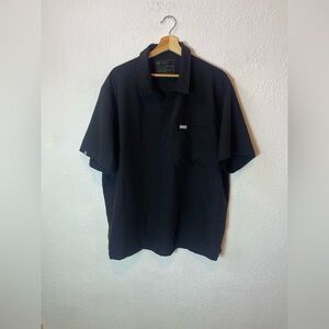 FIGS Black Juba Classic Polo Scrub Top size XXL